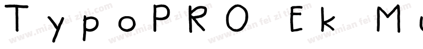 TypoPRO Ek Mukta字体转换
